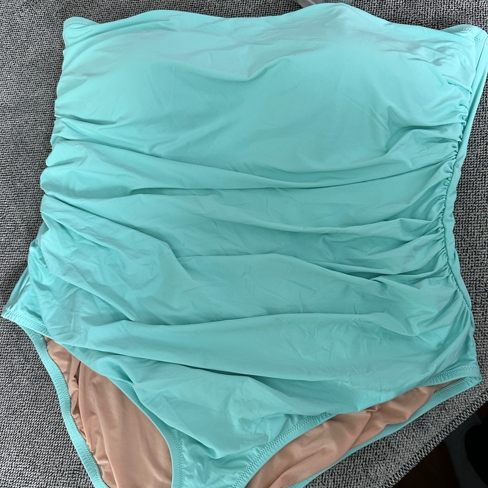 Size 22 NWT J.Crew Aqua One-Piece Swimsuit women’s